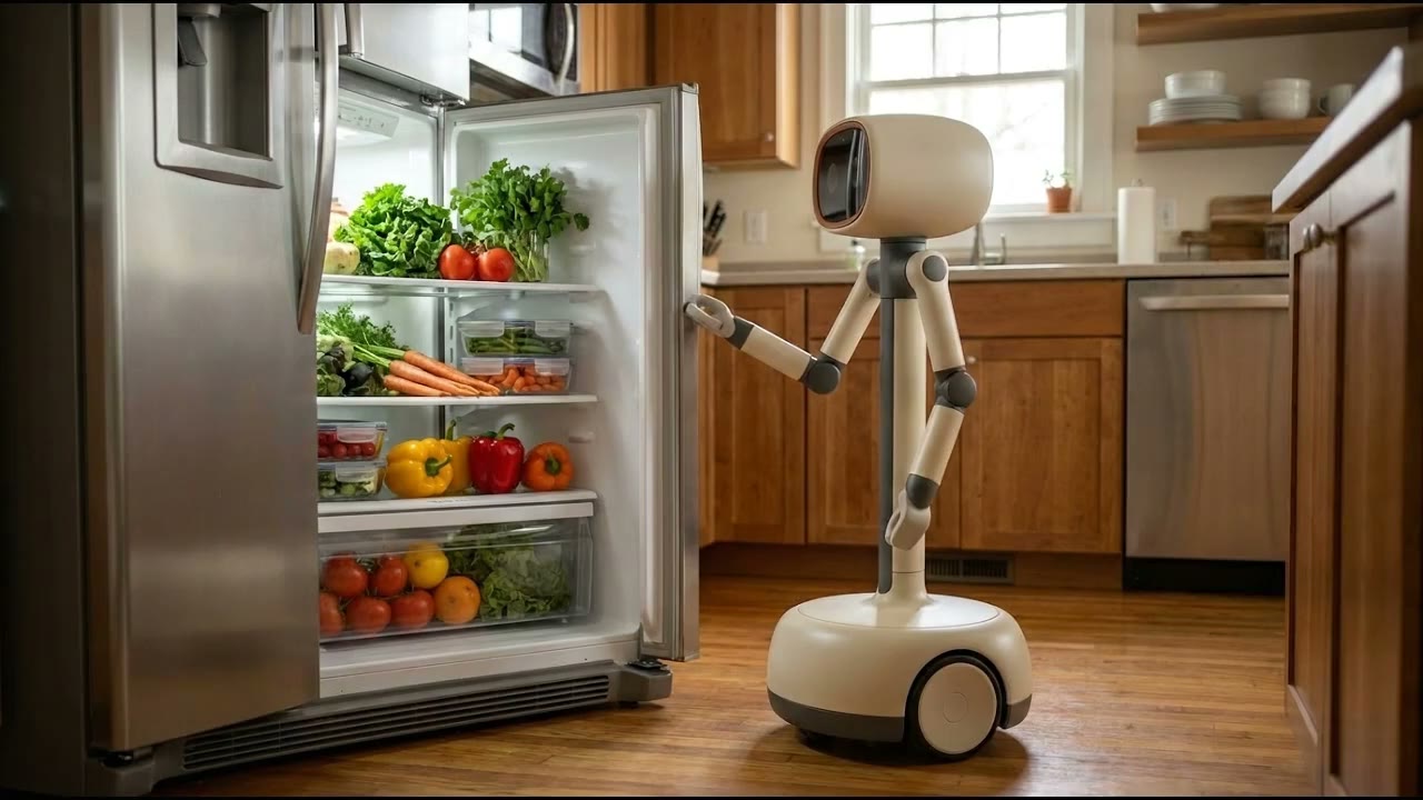 Checks the fridge and sends today's suggestion: what to eat first.